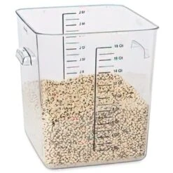 Rubbermaid 18 Qt Polycarbonate Square Food Storage Container W/ Liter (6-Pack) -Rubbermaid Shop 745933 w DetailedProductView1 Lg