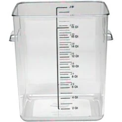 Rubbermaid 18 Qt Polycarbonate Square Food Storage Container W/ Liter (6-Pack) -Rubbermaid Shop 745933 w DetailedProductView3 Lg
