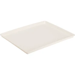 Hapco 10.5 X 12.5" Rectangular Tray With Square Corners, Vanilla, Package Of 36