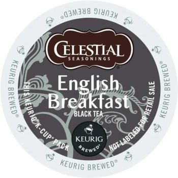 Celestial Seasonings® Celestial Seasonings English Breakfast K-Cup Tea Pack Case Of 96 1 Celestial Seasonings® Celestial Seasonings English Breakfast K-Cup Tea Pack Case Of 96