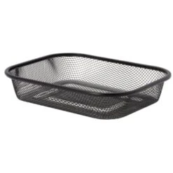GENERIC Square Wire Coffee Basket, Black, Case Of 12