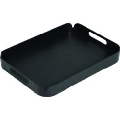 GENERIC Coffee Service Tray, 11W X 14"L, Acrylic Black, Package Of 6