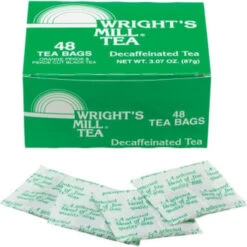 Diplomat Coffee Wright's Mill Decaffeinated Tea Bags, Case Of 576
